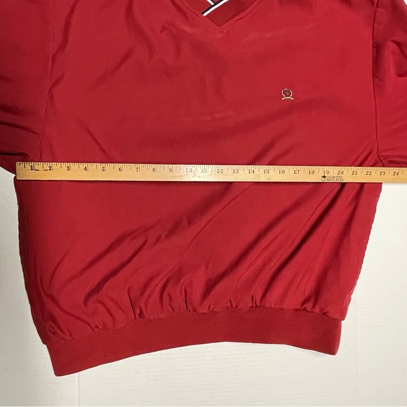 Tommy Hilfiger Men's V-Neck Red Sweater - Picture 6 of 9